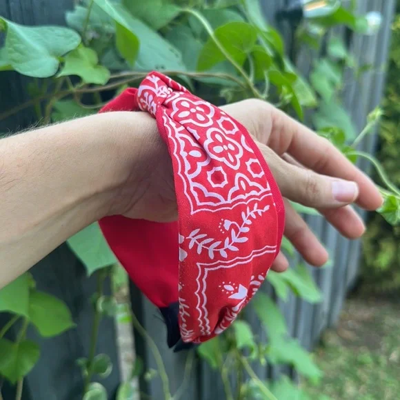 Paisley Print Top-Knot Headband - Picture 11 of 16